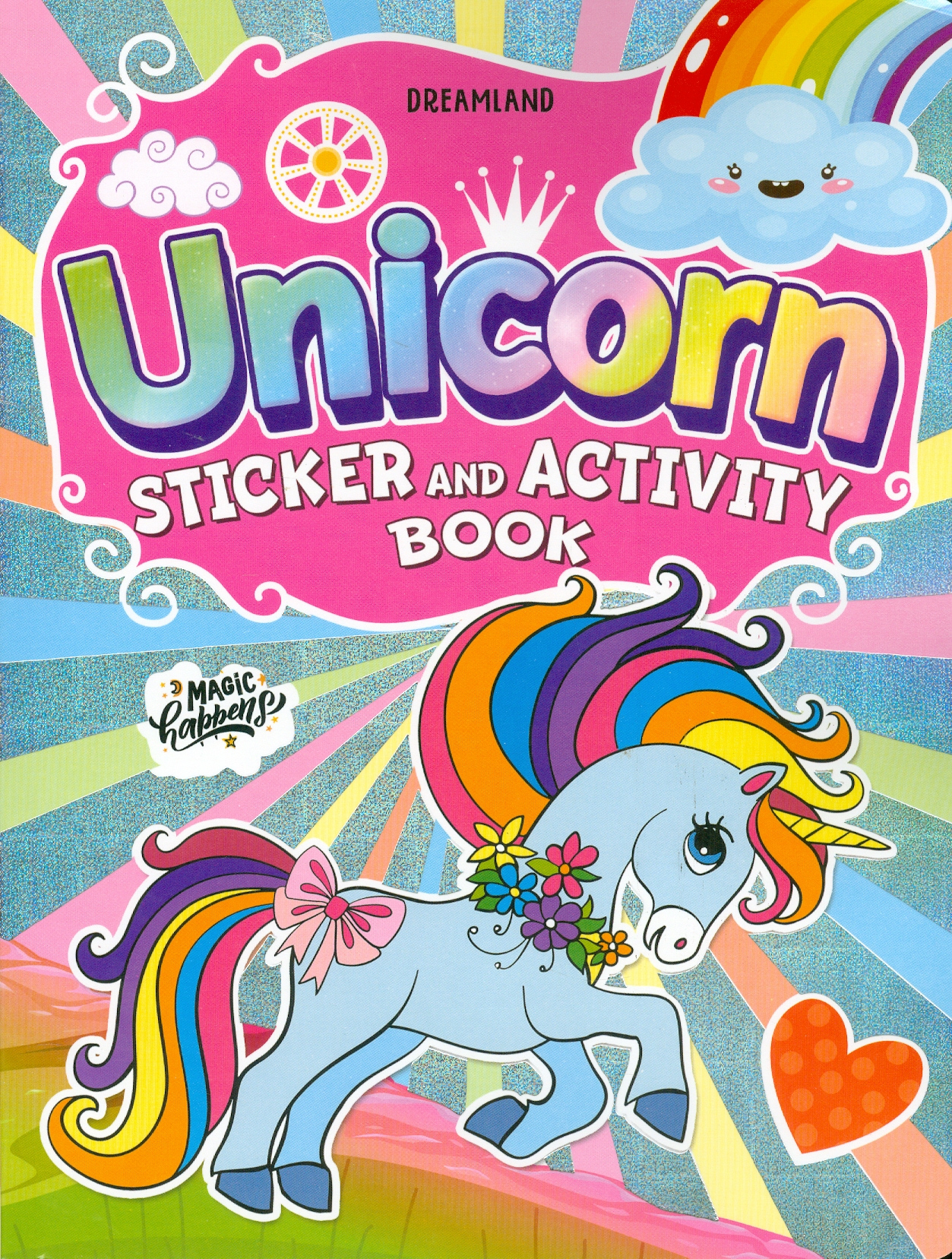 Unicorn Sticker and Activity Book for Children Age 3 - 8 Years - With Bright Stickers to Decorate (Chú Kỳ Lân - Sticker Và Sách Tô Màu)