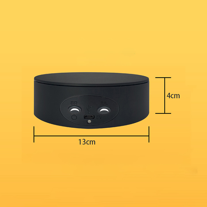 Đế Xoay Sản Phẩm 360 Độ Cắm Điện + Pin Tải 5kg Đường Kính 13cm 2 Màu Trắng Đen