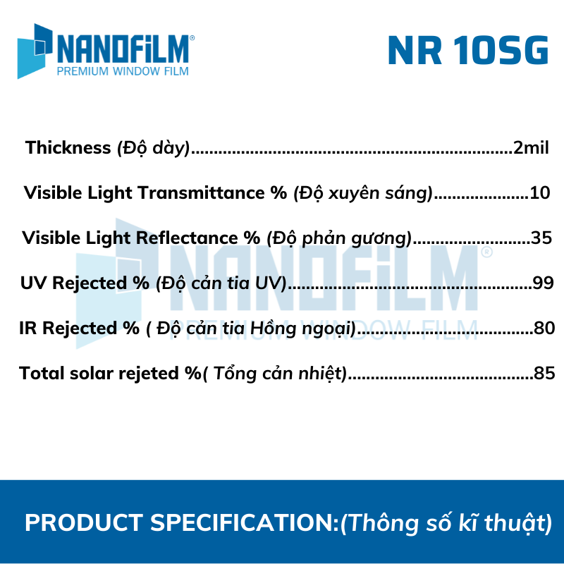 phim dán kính cách nhiệt, chống nóng, chống chói tức thì