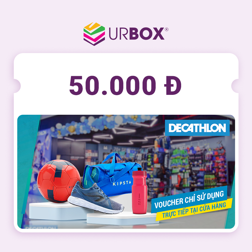 eVoucher Decathlon trị giá 50.000 VNĐ áp dụng tại CỬA HÀNG