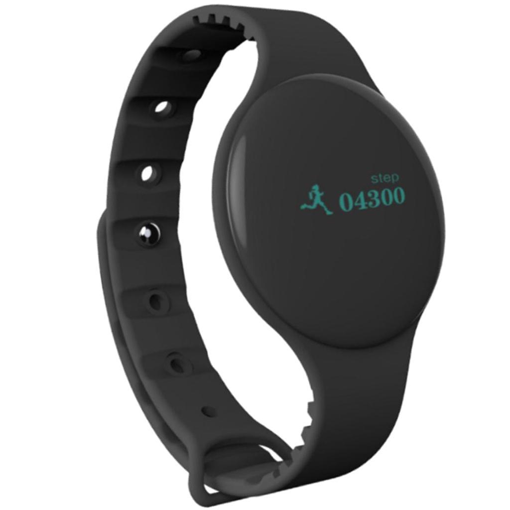 Bluetooth Smart Band Watch Fitness Tracker Bracelet Heart Rate Steps Black