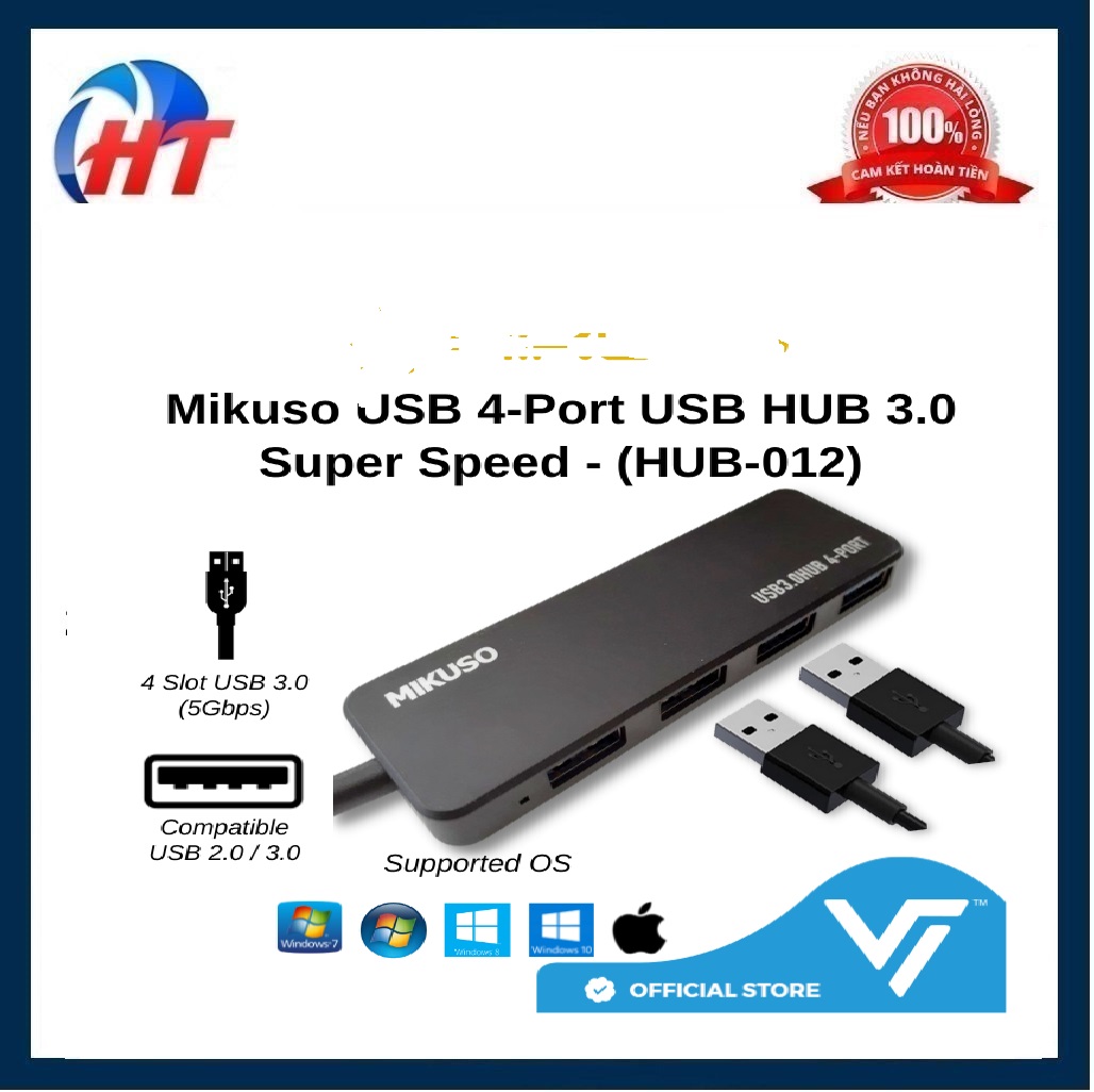 HUB CHIA 1 RA 4 CỔNG USB MKS 011/012 TIỆN DỤNG KHI KẾT NỐI-HT