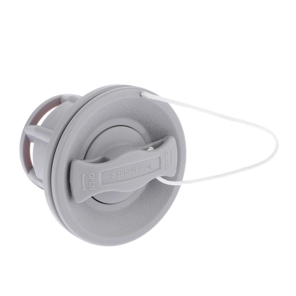 Rubber Boat Kayak Surfboard  Inflatable Boat Air Valve Plug Gray