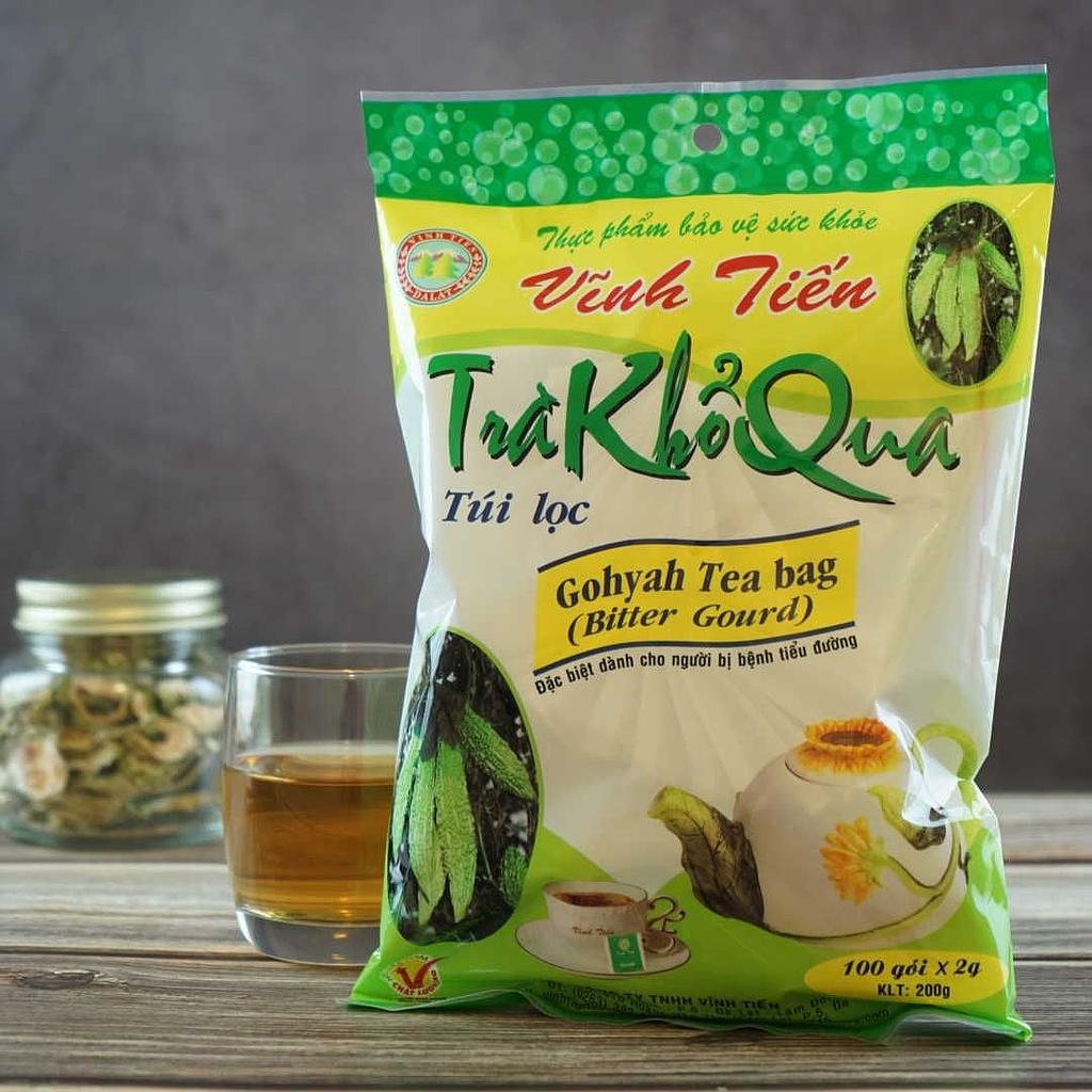 Trà Túi Lọc Khổ Qua Vĩnh Tiến - Mát Gan, Ngủ Ngon, Thanh Lọc Cơ Thể