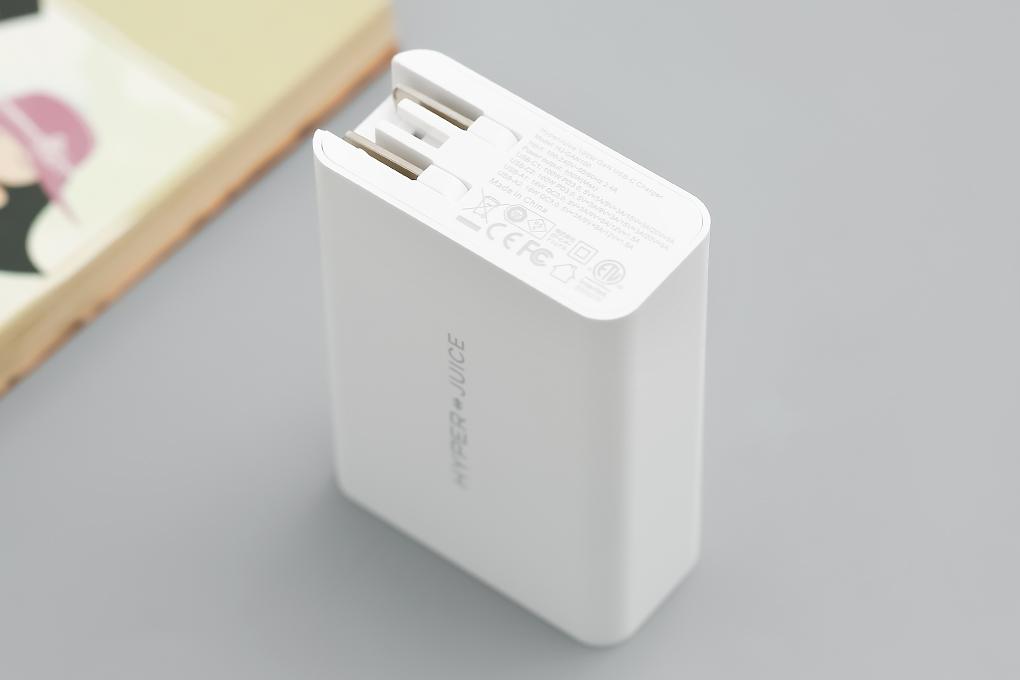 Adapter sạc 4 cổng USB Type C PD 100W HyperJuice HJ-GAN100 Trắng - Hàng chính hãng