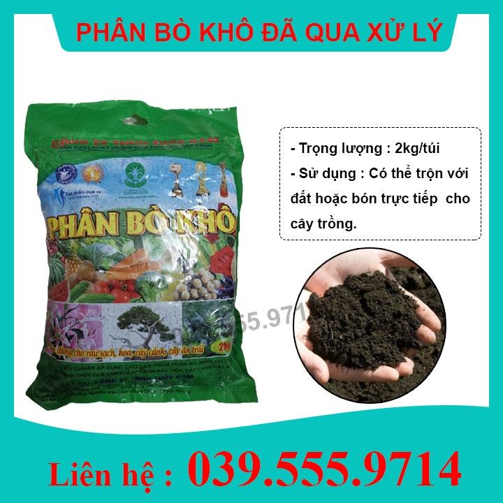 Phân bò khô Thủy Cam- 2kg hàng nhập khẩu