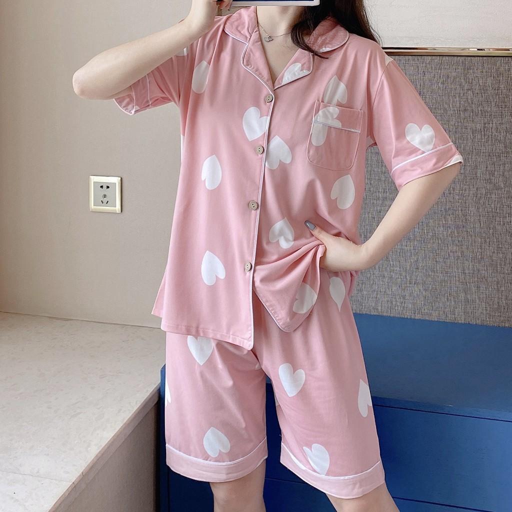 Pijama mặc ở nhà, Bộ Ngủ Nữ cotton ngắn tay nhiều màu CCCP06