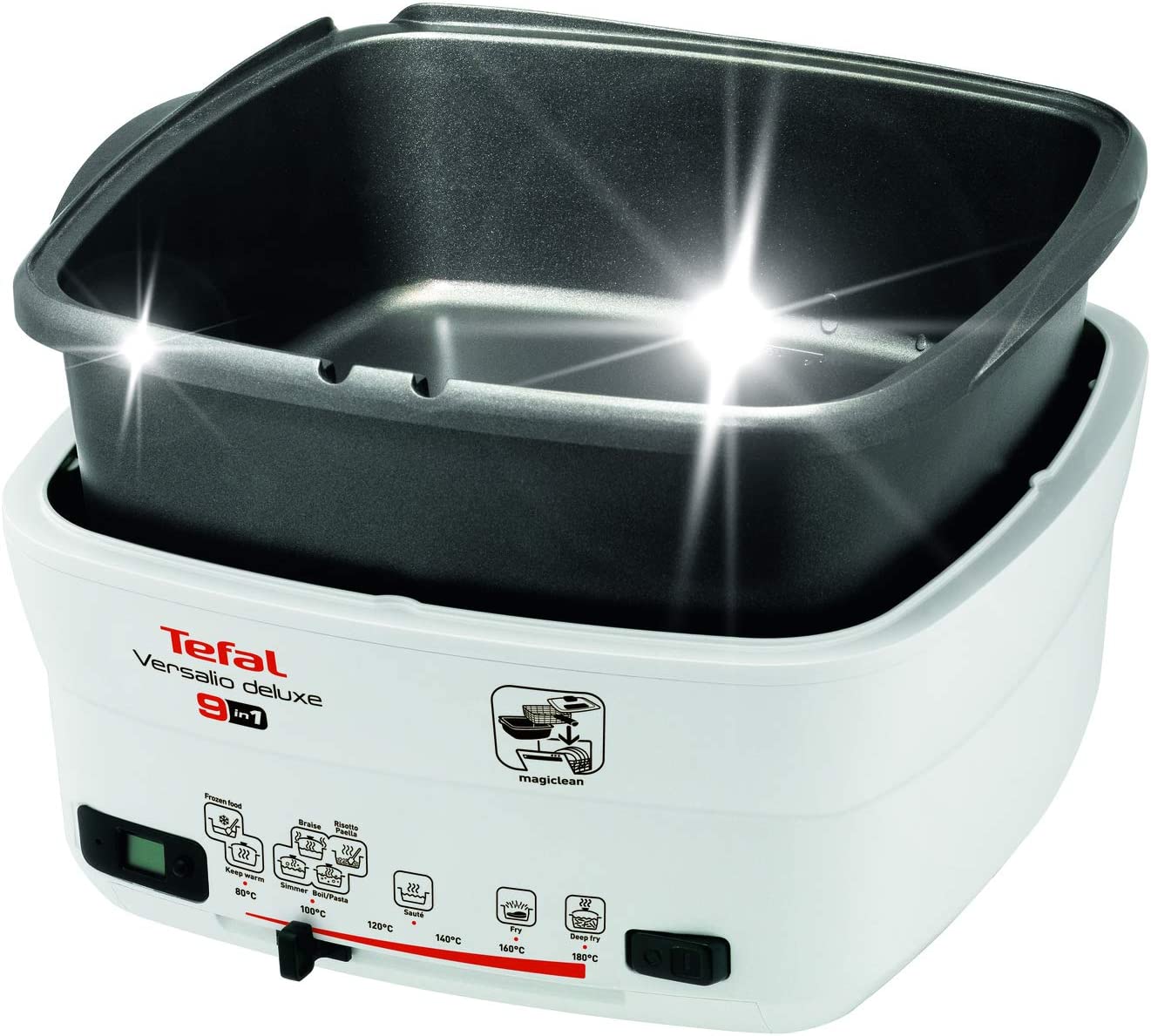 Nồi Lẩu Điện Đa Năng TEFAL FR4950 - Nhập Khẩu Đức Chiên, Xào, Rán Dung Tích 2 ít, Công Suất 1600 W - Hàng Nhập Khẩu