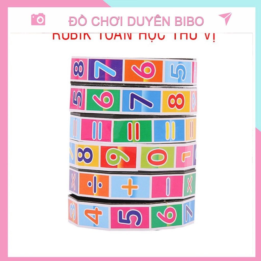 Rubik toán học cộng trừ nhân chia 8cm, Đồ chơi Rubik giúp bé vừa học vừa chơi