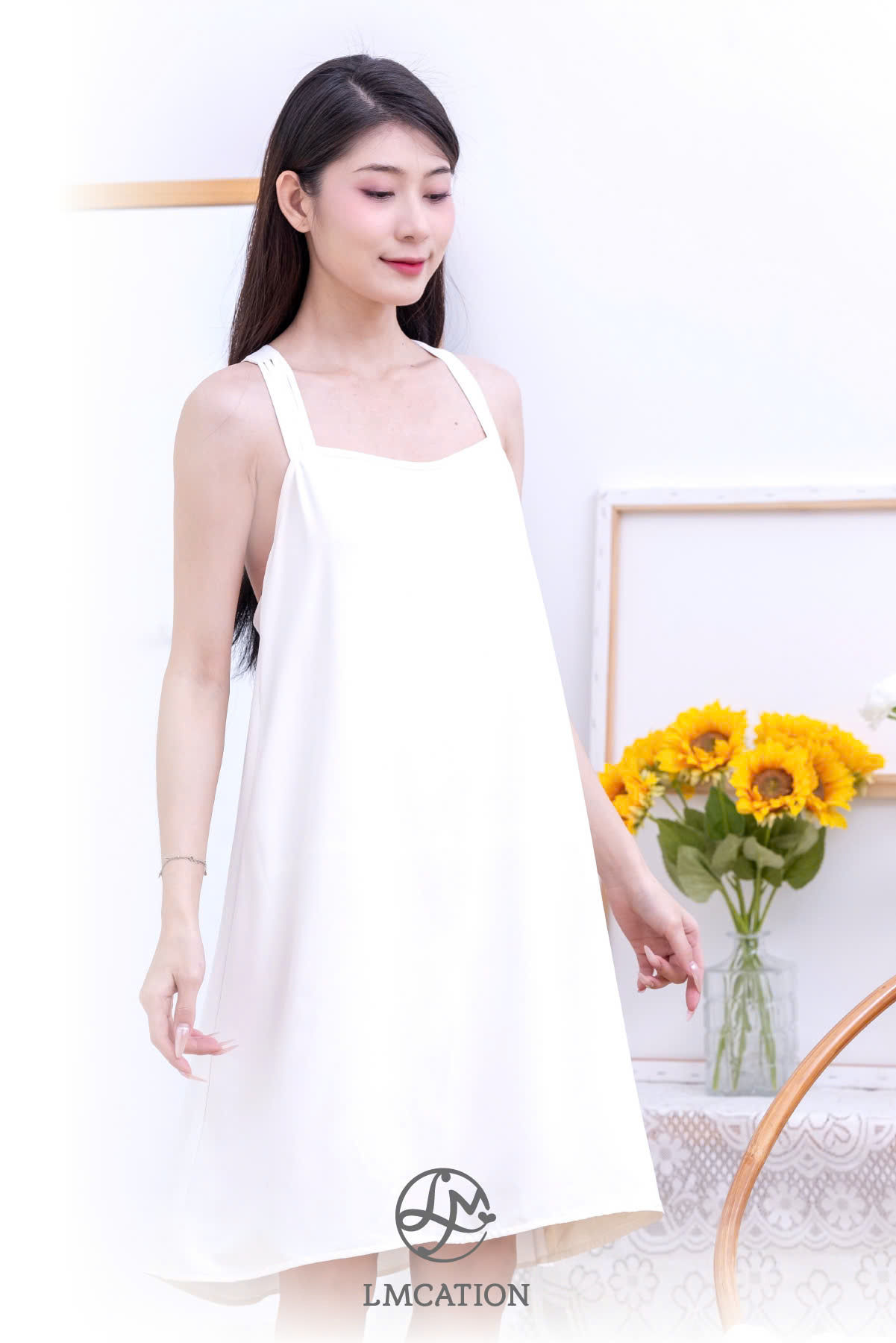 Đầm ngủ LMcation Zuri - Trắng kem