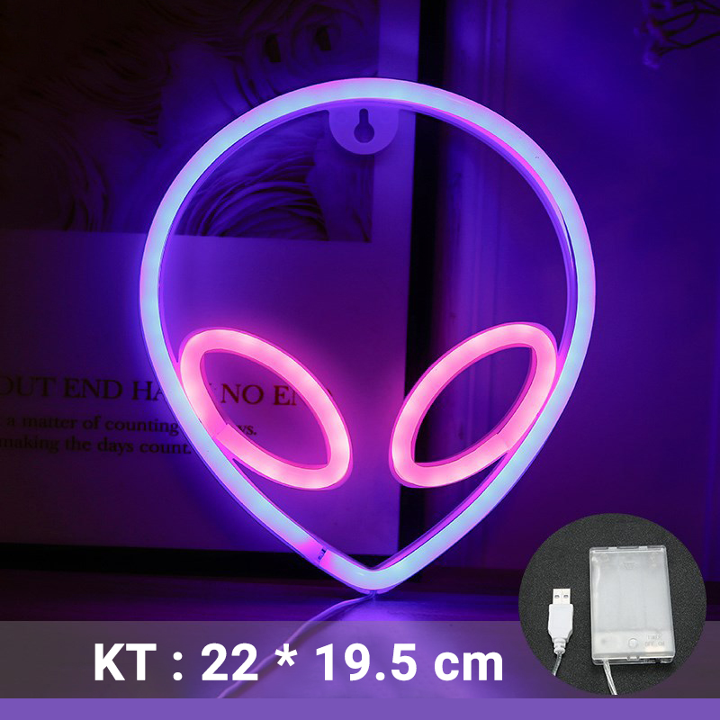 Đèn LED Neon Trang Trí KUNBE Treo Tường Decor Phòng Làm Việc, Phòng Ngủ, Sự Kiện Đa Dạng Kiểu Dáng Màu Sắc