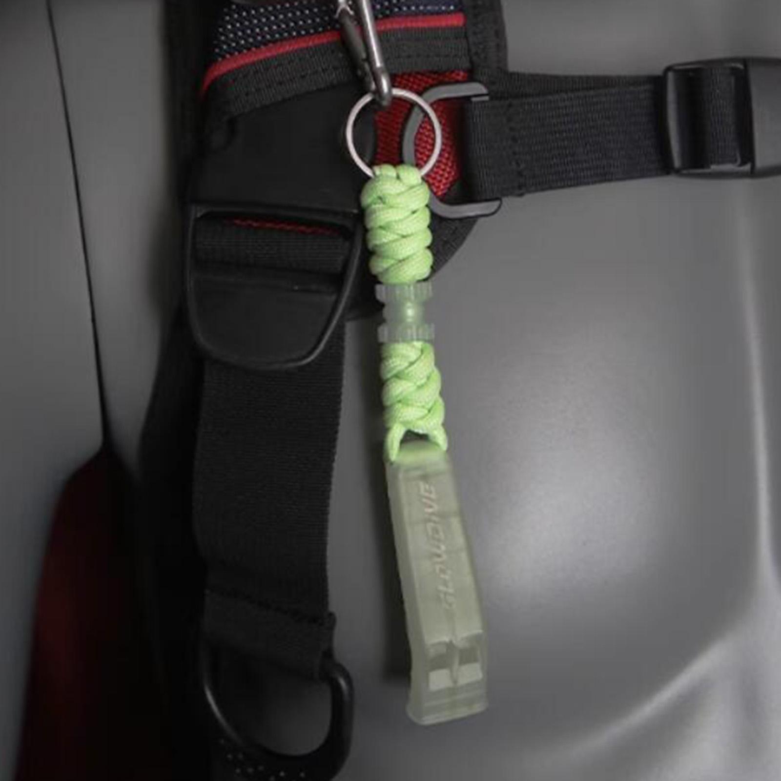Scuba Diving Whistle Loud Sound Camping with Lanyard and Rings Glow in The Dark Whistle for Kayaking, Snorkeling, Game Event, Hiking