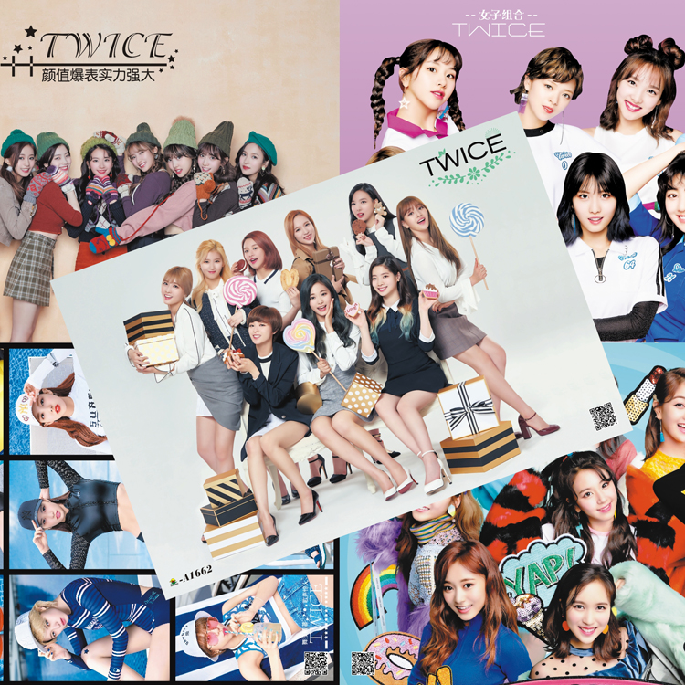 Poster Twice A3 8 tấm ảnh