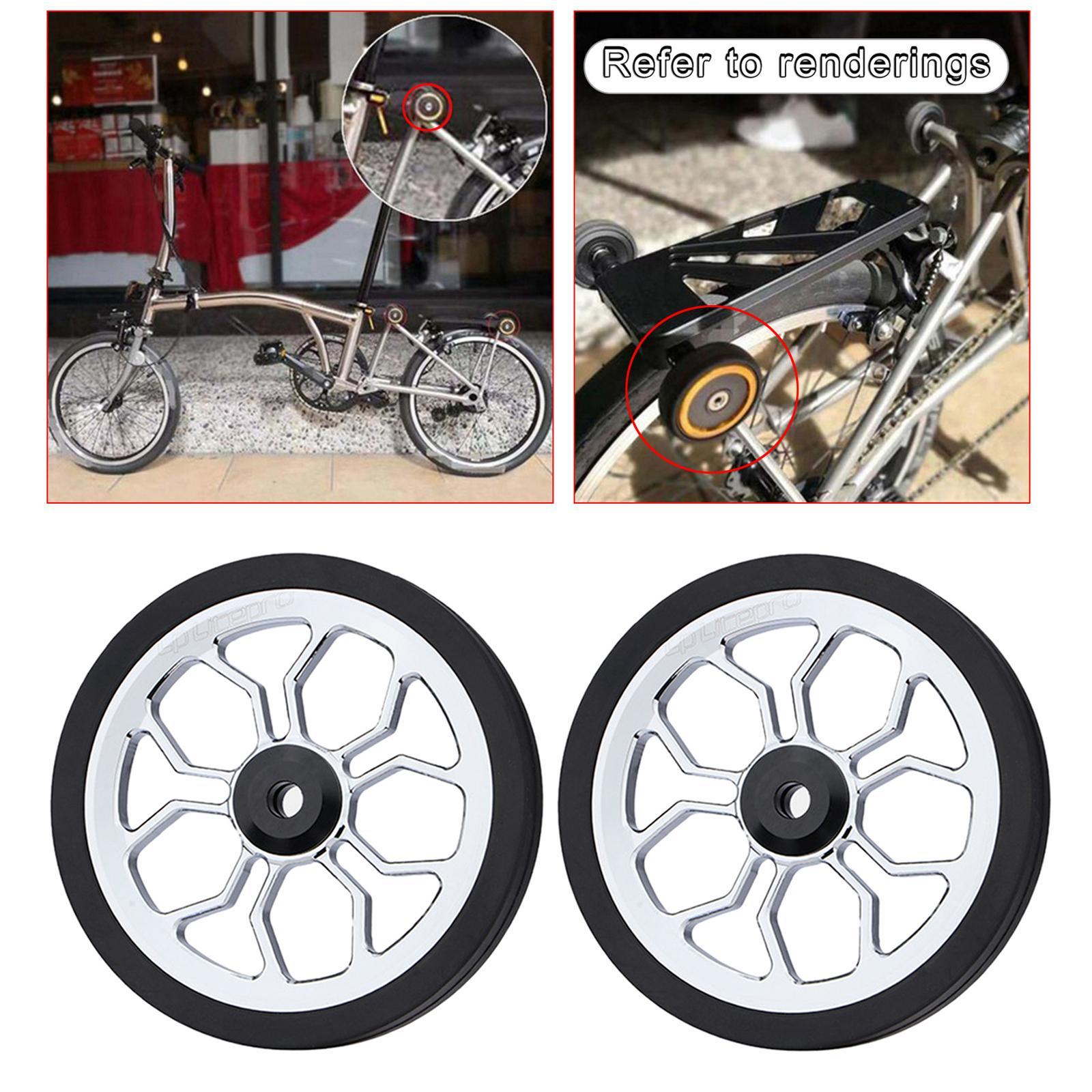 Set of 4 Aluminum Alloy Folding bike Wheel Refit Parts for  82mm