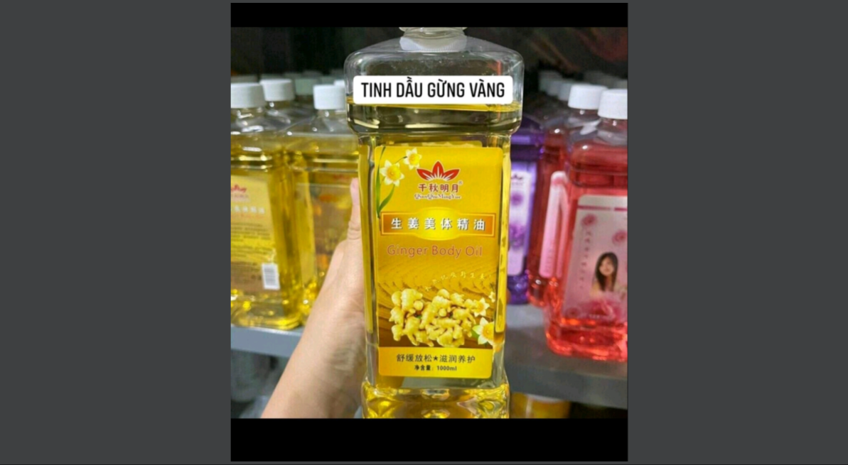 Tinh Dầu Gừng Masage Body 750 ml