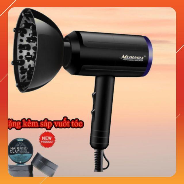 Máy sấy tóc công suất tốt 1800W giảm độ ồn kèm sáp vuốt tóc Nghệ sĩ