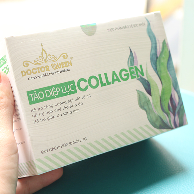 Tảo diệp lục Collagen Doctor Queen 30 gói/hộp