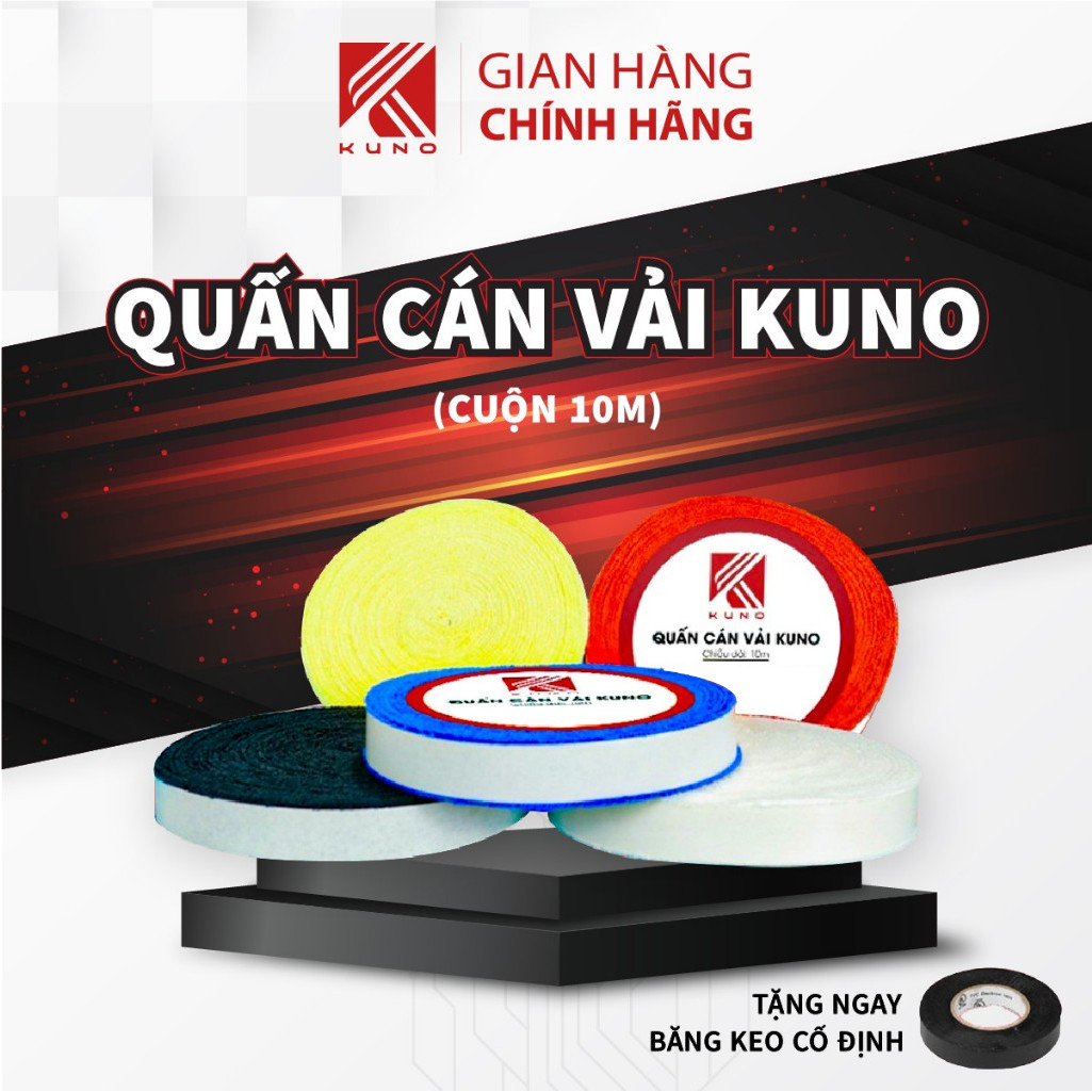 Quấn Cán Vải Cầu Lông Bám Tay, Siêu Êm, Thấm Hút Mô Hôi Cao Cấp, Dài 10m