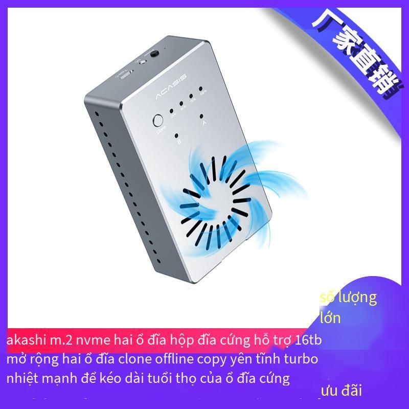 Giá thấp nhất m2 hộp đĩa cứng trạng thái rắn nvme đĩa đôi hộp đĩa cứng di động ngoại tuyến sao chép clone vỏ đĩa cứng usb3.1M2