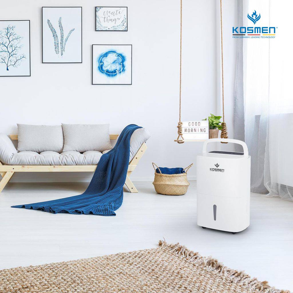 Máy Hút Ẩm Lọc Không Khí -2 Trong 1 - KOSMEN KM-12N - 12 Lít/ Ngày - Công suất 190W - Diện tích 10-40m2 - Hàng Chính Hãng