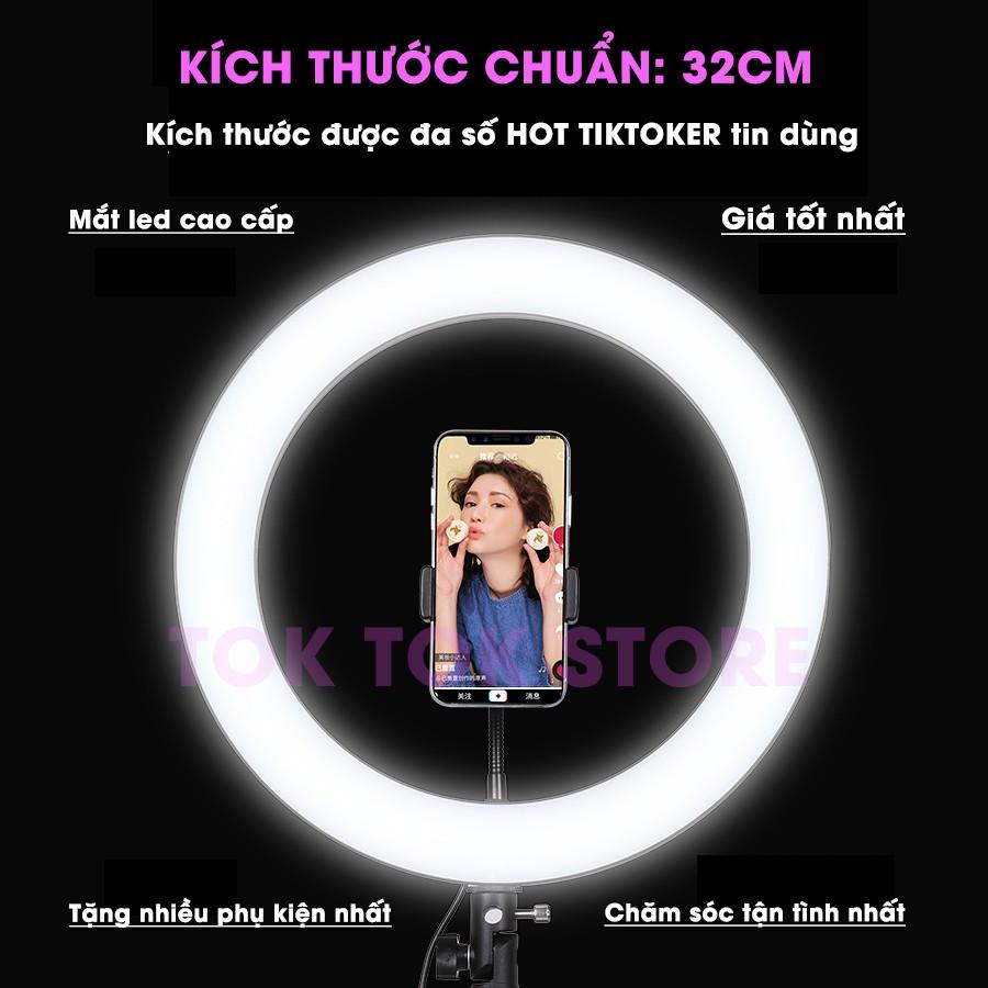 Đèn Livestream quay Tiktok, trợ sáng chụp hình. Hỗ trợ Makeup, Thẩm mỹ, Trẻ hóa da bảo vệ mắt (tặng kèm đầu đọc thẻ nhớ cao cấp)