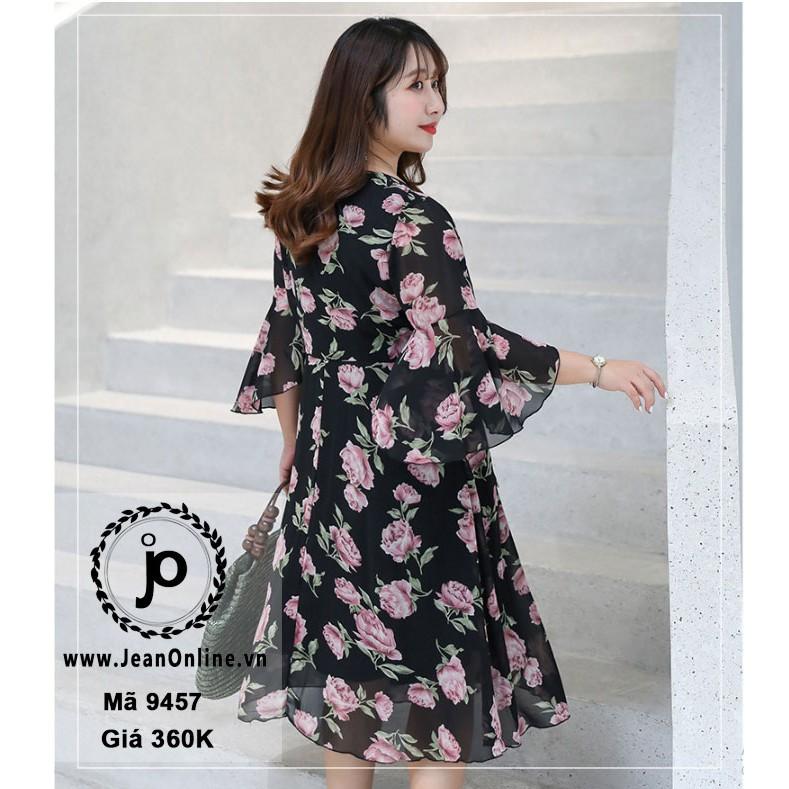 Bigsize Nữ - Đầm Voan Bông Nớ