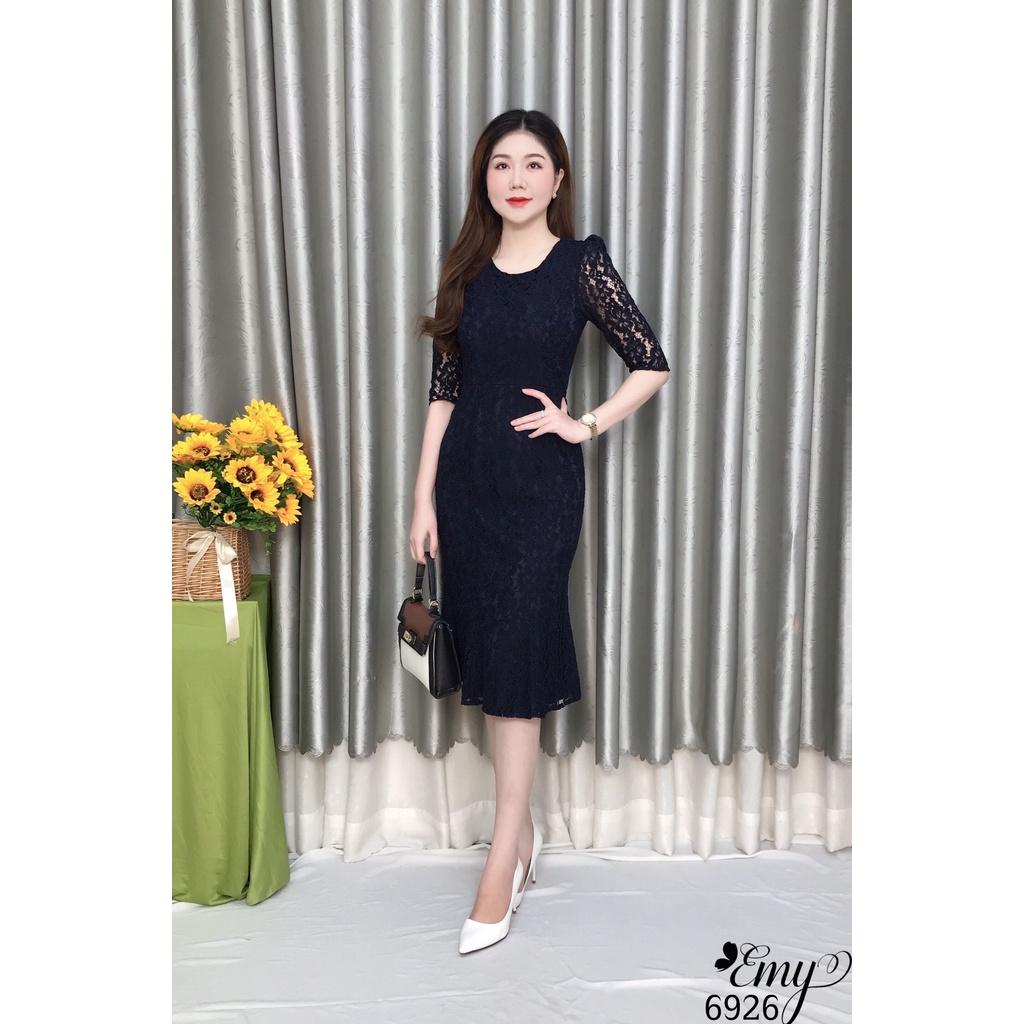 Đầm EMY EM6926 Body Ren Đuôi Cá