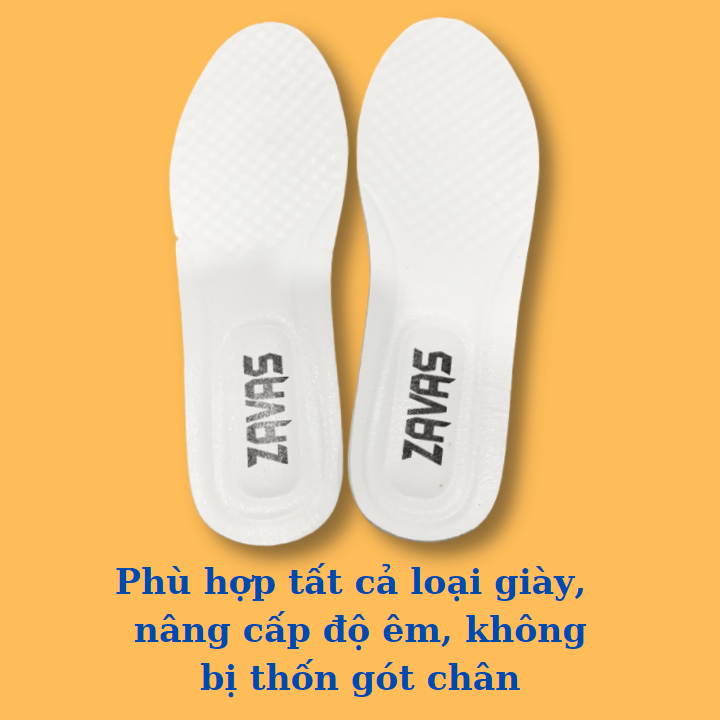 Lót Giày Thể Thao Rất Êm Chân Giảm Sóc Đàn Hồi Tốt, Khử Mùi, Thoáng Khí Thương Hiệu ZAVAS - ZL01