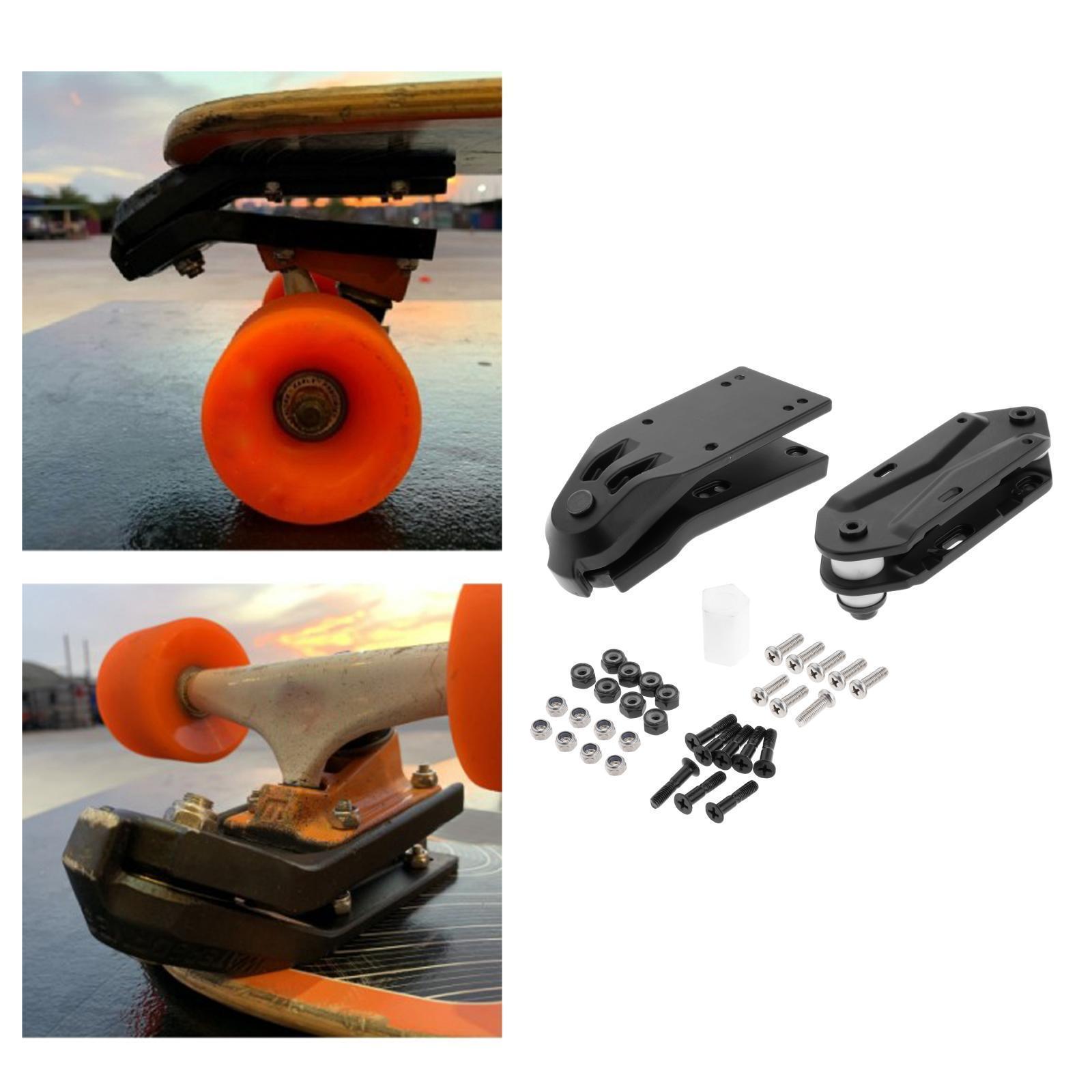 Skateboard Bridge Spring Bracket Surf and Surfboard Truck Black