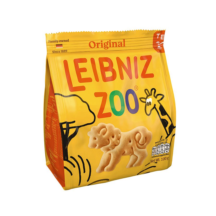 [Made in France] Bánh Qui Bơ Hình Thú Leibniz Zoo 100g