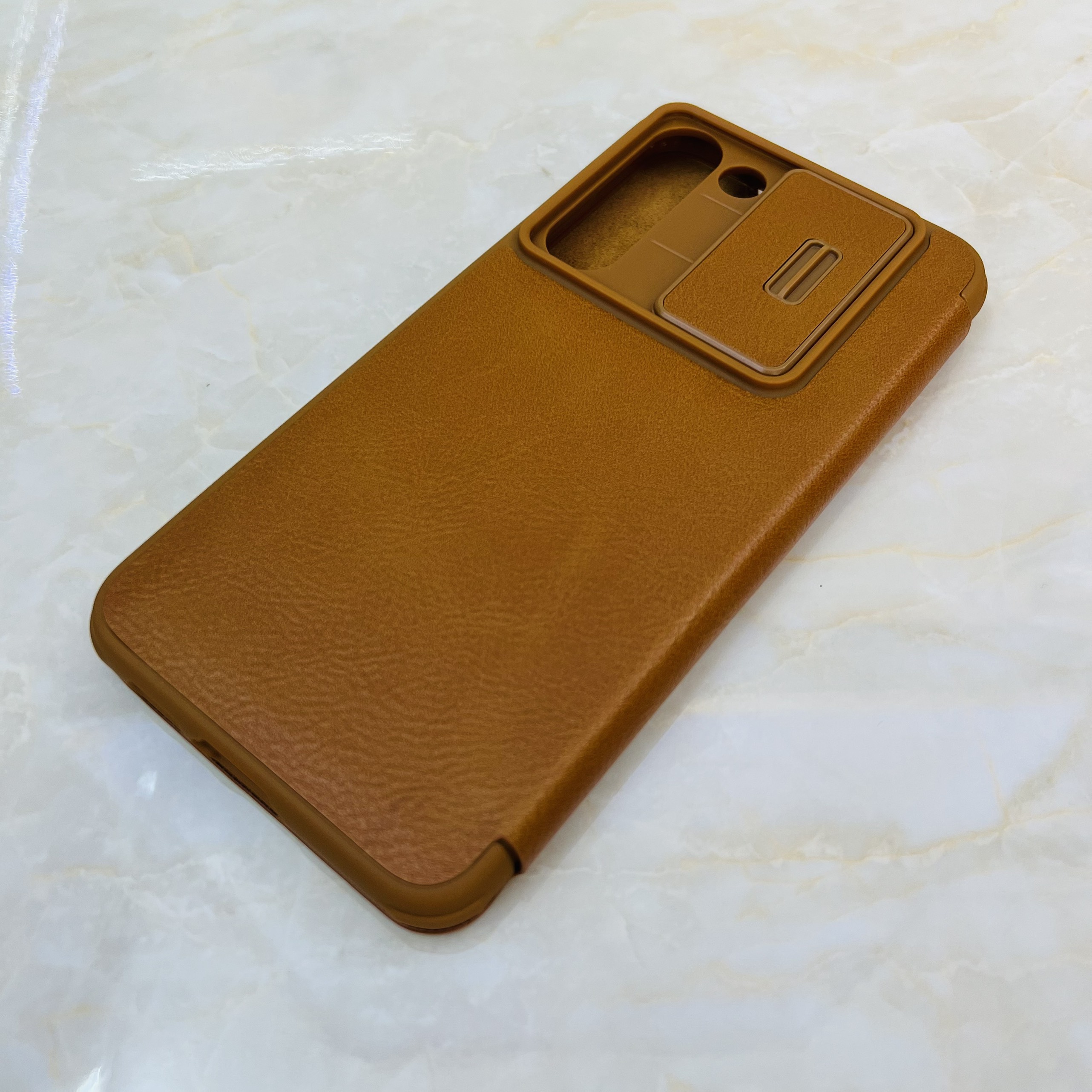 Bao da dành cho Galaxy S23 Plus Nillkin Qin- Hàng chính hãng