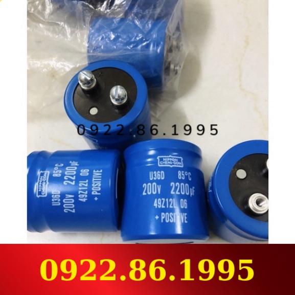 Tụ điện Nippon Chemi-con 2200uf 200V hàng mới về
