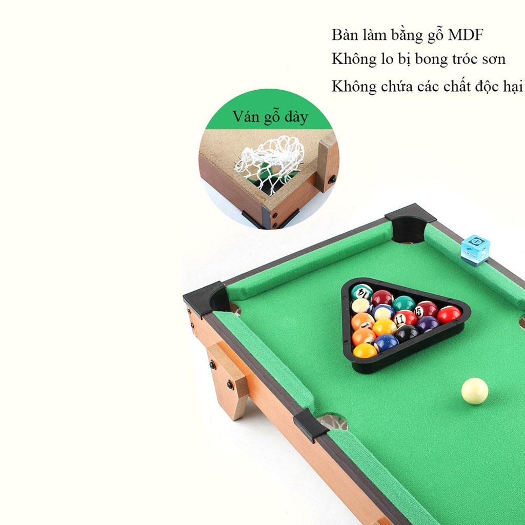 Đồ chơi bằng gỗ bàn Bi a Bida Billiards mini Cho Trẻ em và người lớn Đủ size