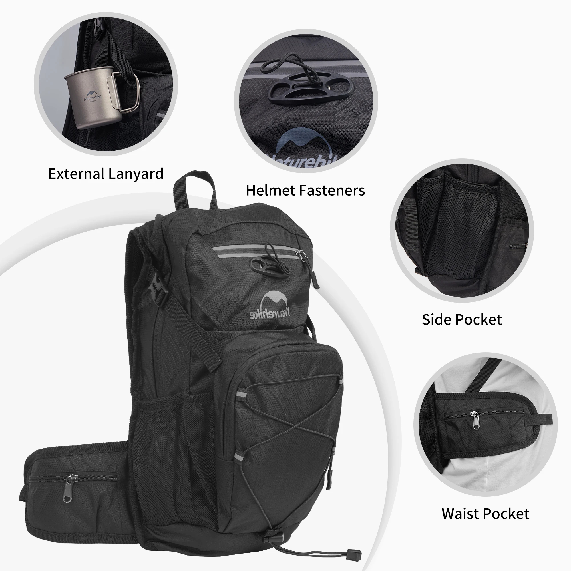 Balo Xe Đạp Leo Núi Thể Thao Naturehike CNK2300BB011 20L (Tặng Kèm Túi Nước)