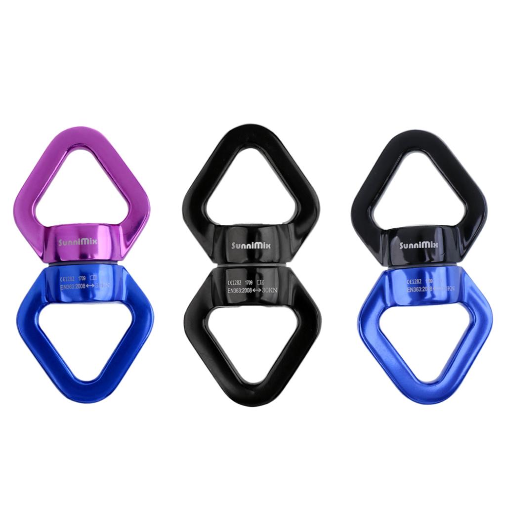 30KN Rope Swivel Connector Spinner for Rock Climbing/Swing Set/Aerial Dance
