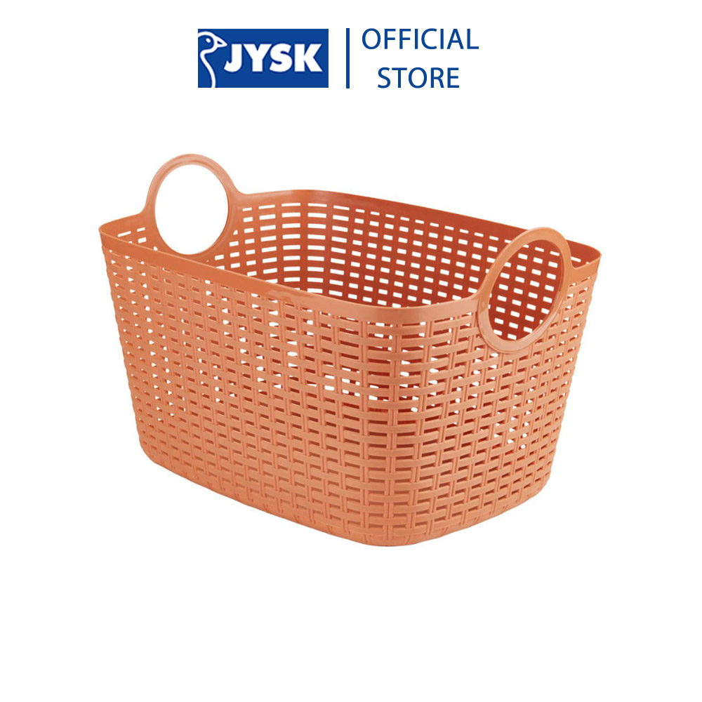 Giỏ đựng | JYSK Evan | nhựa PP | màu cát | R27xD38xC27cm | 14.5L