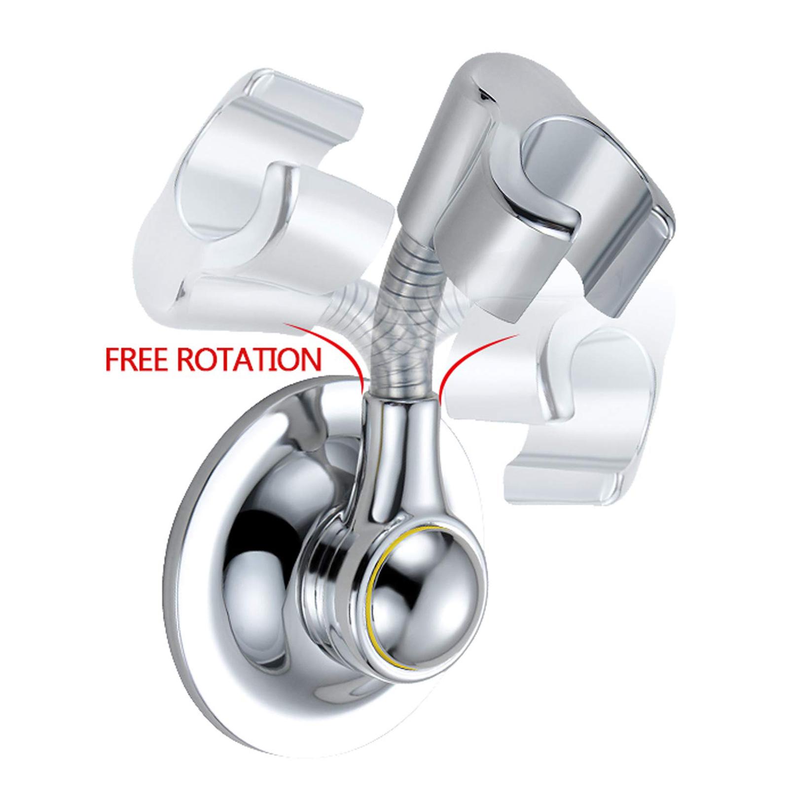 Shower Head Holder Suction Cup Handheld Bracket Adjustable Height Shower Holder, Removable Wall Mounted Suction Bracket