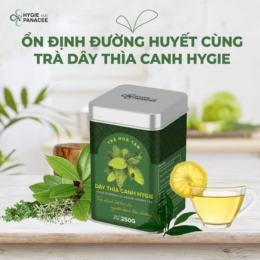 Trà Thảo Dược Dây Thìa Canh Hygie Tốt Cho Người Tiểu Đường, Người Béo Phì Cần Giảm Cân, Người Cao Huyết Áp Hộp Thiếc 250g