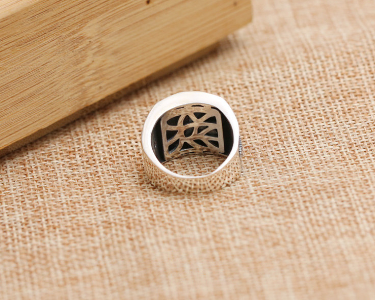 Nhẫn nam bạc thái 925  khắc chữ phúc