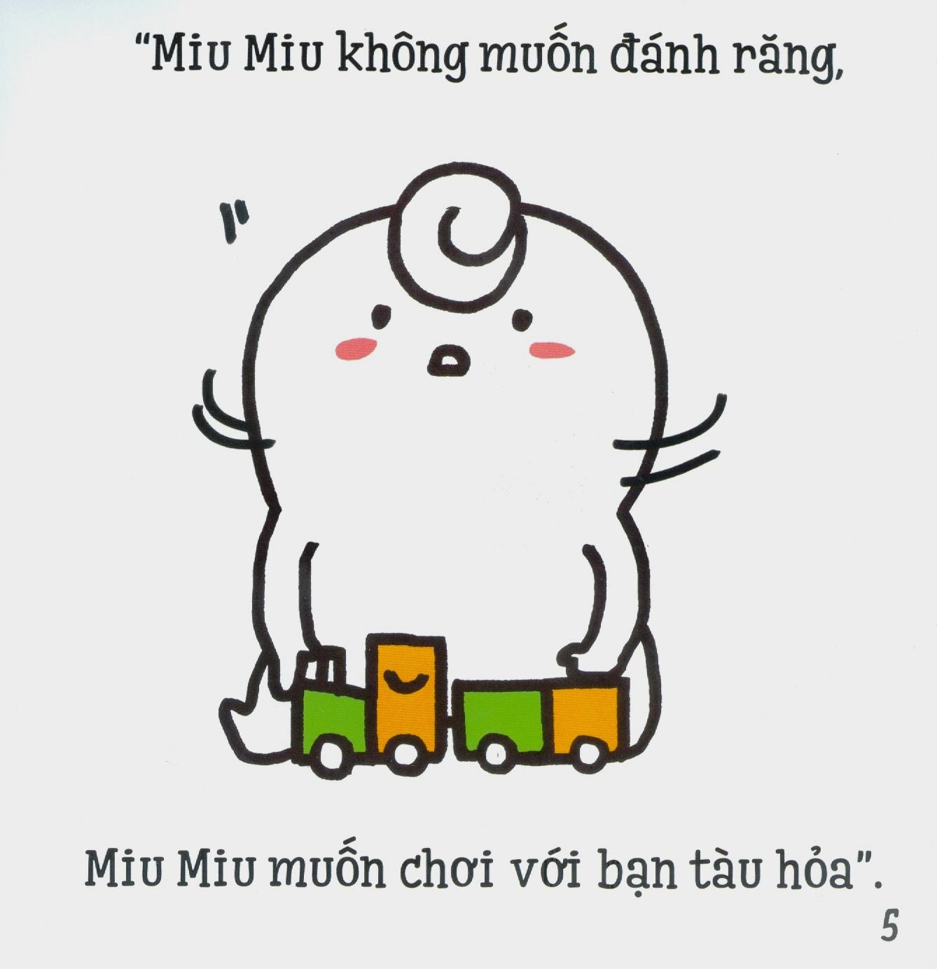 Ehon Kĩ Năng Sống - Miu Miu Tự Lập - Đánh Răng (Từ 1 - 6 Tuổi) (Tái Bản)