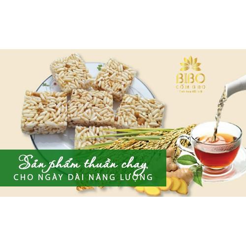 Cốm gạo truyền thống BIBO, từ nguyên liệu sạch, làng nghề truyền thồng 50 năm, sản phẩm thuần chay, tốt cho sức khỏe