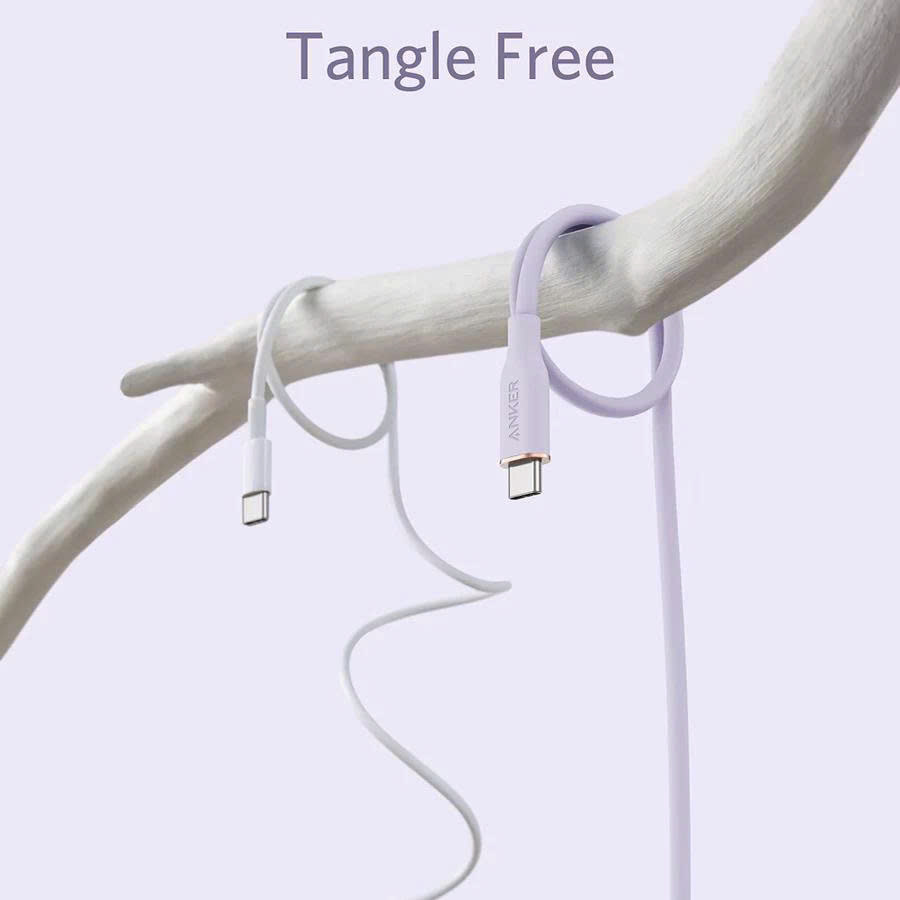 Cáp Sạc Nhanh Anker PowerLine III Flow Type-C to C 100W 5A –  A8553 Chính Hãng.Hàng Nhập Khẩu