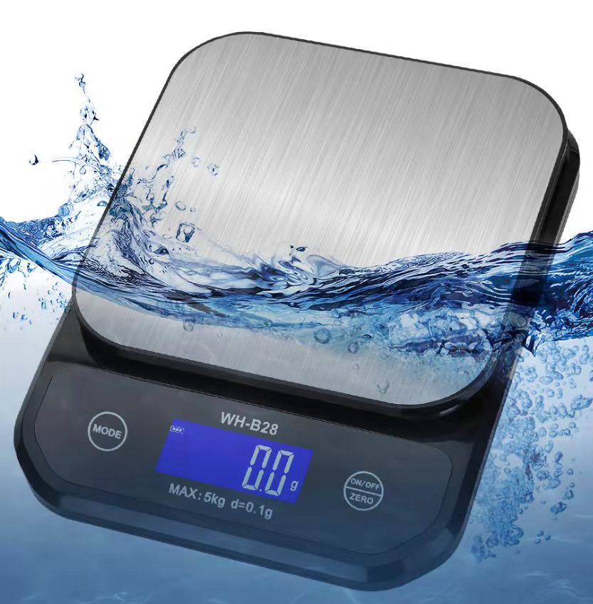 Cân tiểu ly điện tử chịu nước, có sạc lại WH-B28 nhà bếp định lượng 10kg 5kg, chính xác cao