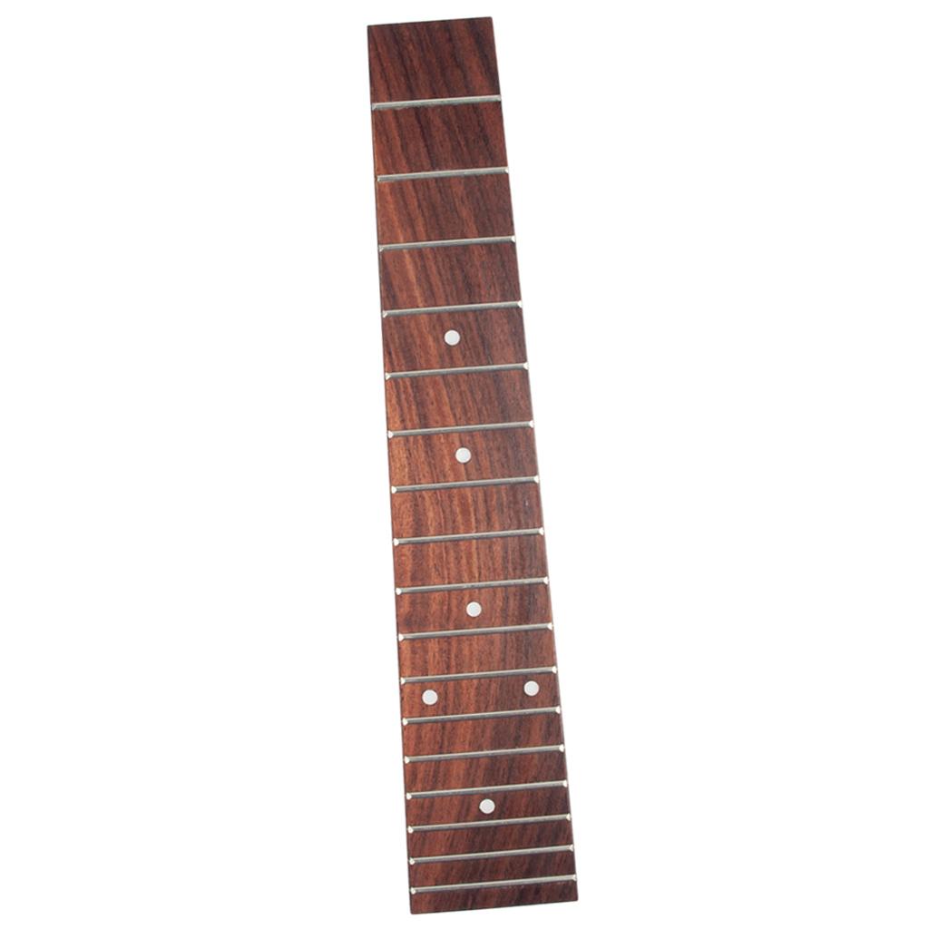 Gỗ Đàn Ukulele Ván Trượt Ngón Tay Fretboard cho 23 ''Tenor Ukulele Uke TỰ LÀM Các Bộ Phận