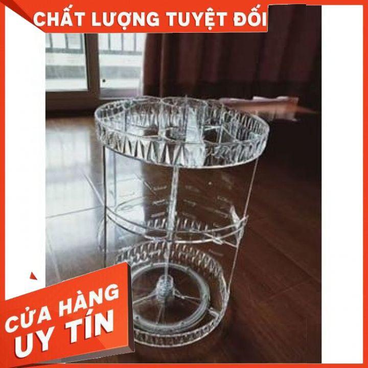 kệ đựng mỹ phẩm , kệ để mỹ phẩm , kệ mỹ phẩm xoay 360 độ ,đựng đồ trang điểm