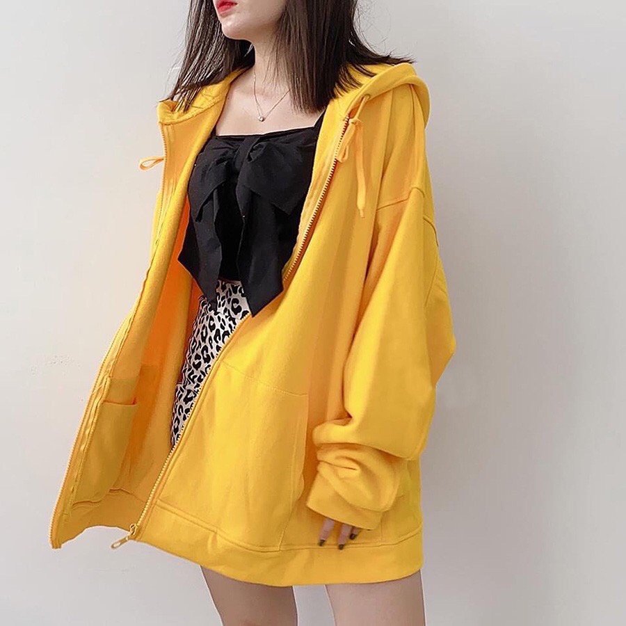 Áo Khoát Hoodie Nỉ Có Dây Kéo Form Cực Rộng họa tiết, nhiều màu