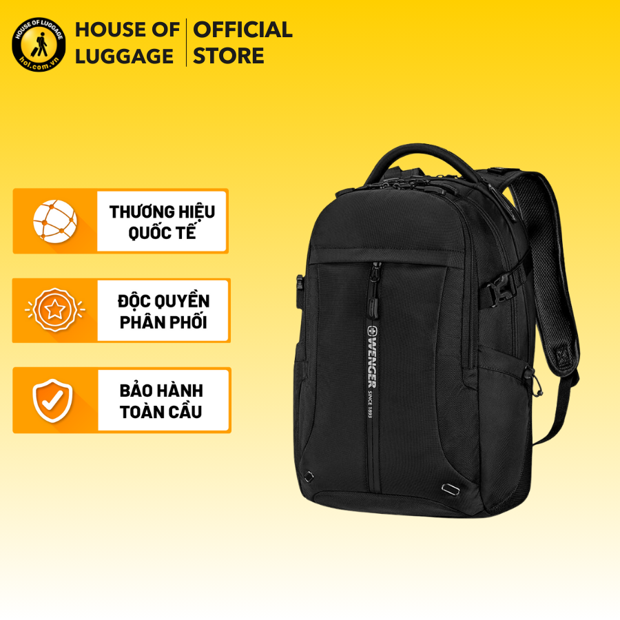 Balo laptop 15.6&quot; Runner Pro  WENGER - THỤY SĨ :Ngăn chứa bảo vệ laptop 15.6&quot; Nội thất tổ chức phong phú, tinh tế, tiện dụng