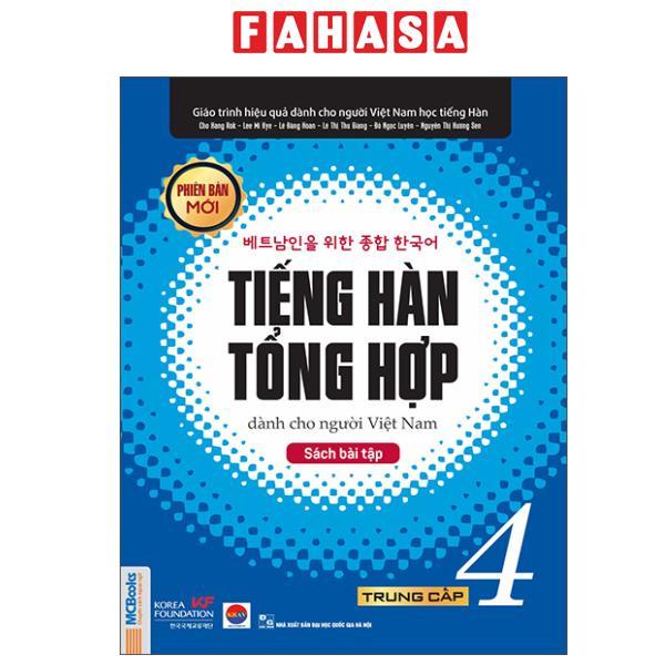 Sách - Tiếng Hàn Tổng Hợp Dành Cho Người Việt Nam - Trung Cấp 4 - Sách Bài Tập (Tái Bản 2025)