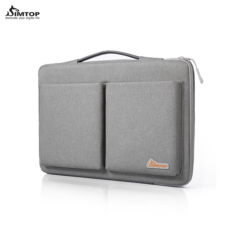 Túi Chống Sốc Cho Laptop, Macbook 14 inch Cao Cấp Có Quai Xách, Kháng Nước, Khóa YKK SIMTOP BUSINESS POCKET - Hàng Chính Hãng