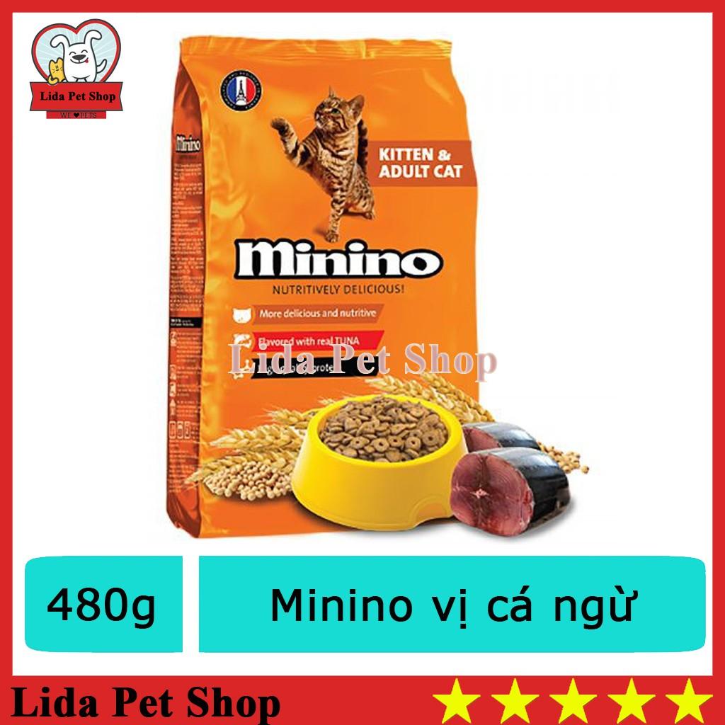 Hạt khô cho mèo mọi lứa tuổi Minino 480g